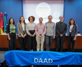 Encontro do Serviço Alemão de Intercâmbio Acadêmico com os ex-bolsistas do DF. 31/10/2025 Foto: Beto Monteiro/Ascom UnB